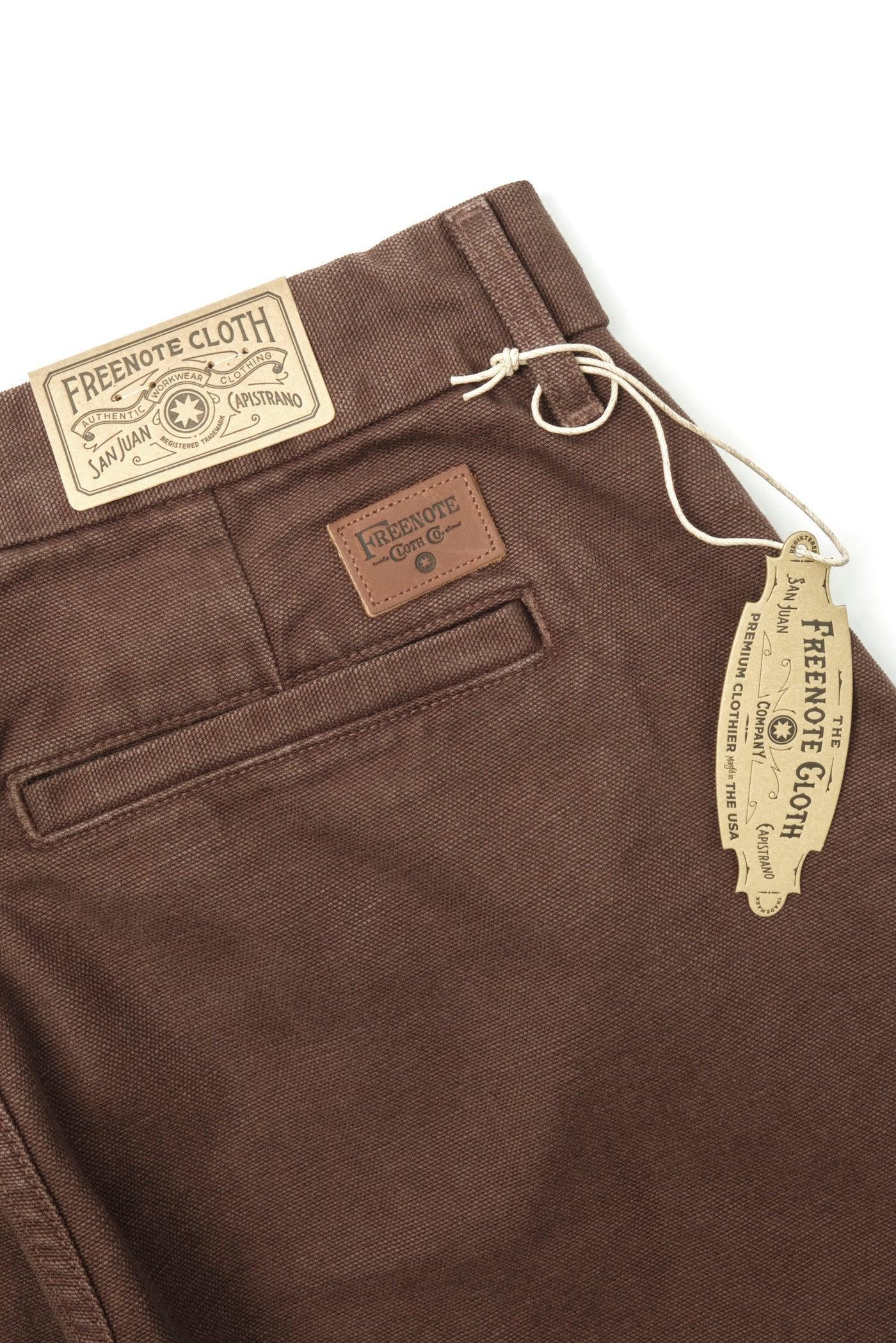 Freenote Cloth Workers Chino 14oz Slub Slim Fit - Bark - Guilty Party