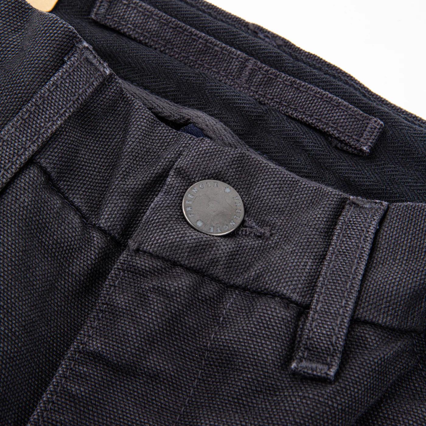Freenote Cloth Workers Chino 14oz Slub Slim Fit - Black - Guilty Party