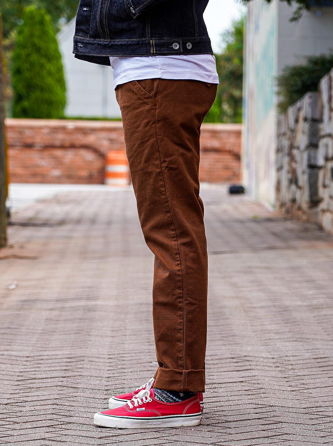 Workers Chino 14oz Slim Straight - Rust - Guilty Party