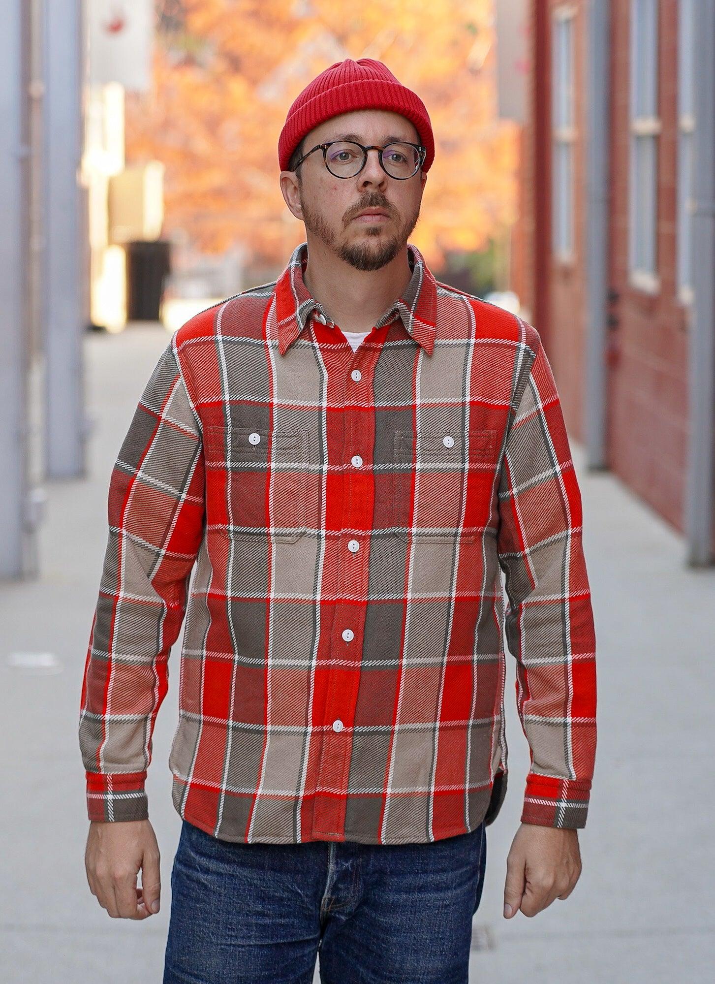 Fullcount Original Check Cotton Flannel - Red / Beige - Guilty Party