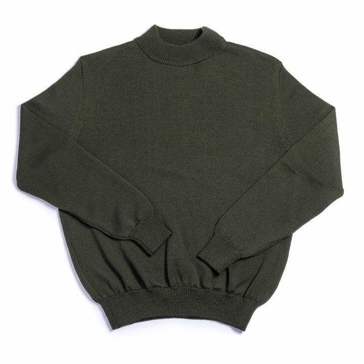 Heimat Textil Merino Deck Sweater - Military Green - Guilty Party