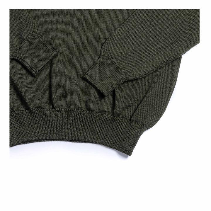 Heimat Textil Merino Deck Sweater - Military Green - Guilty Party