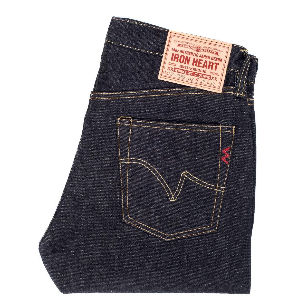 Iron Heart IH-555S-142 14oz Selvedge Denim Super Slim Cut Jeans - Indigo - Guilty Party