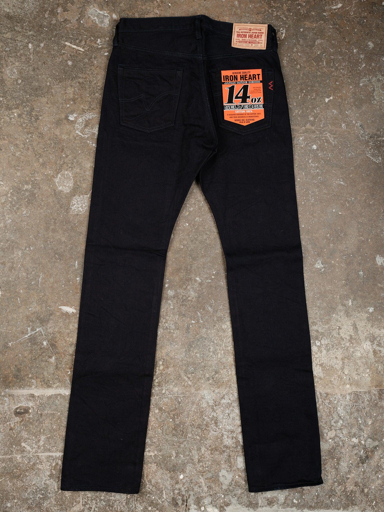 IH-555S-14ii - 14oz Selvedge Denim Super Slim Cut Jeans - Double Indigo - Guilty Party