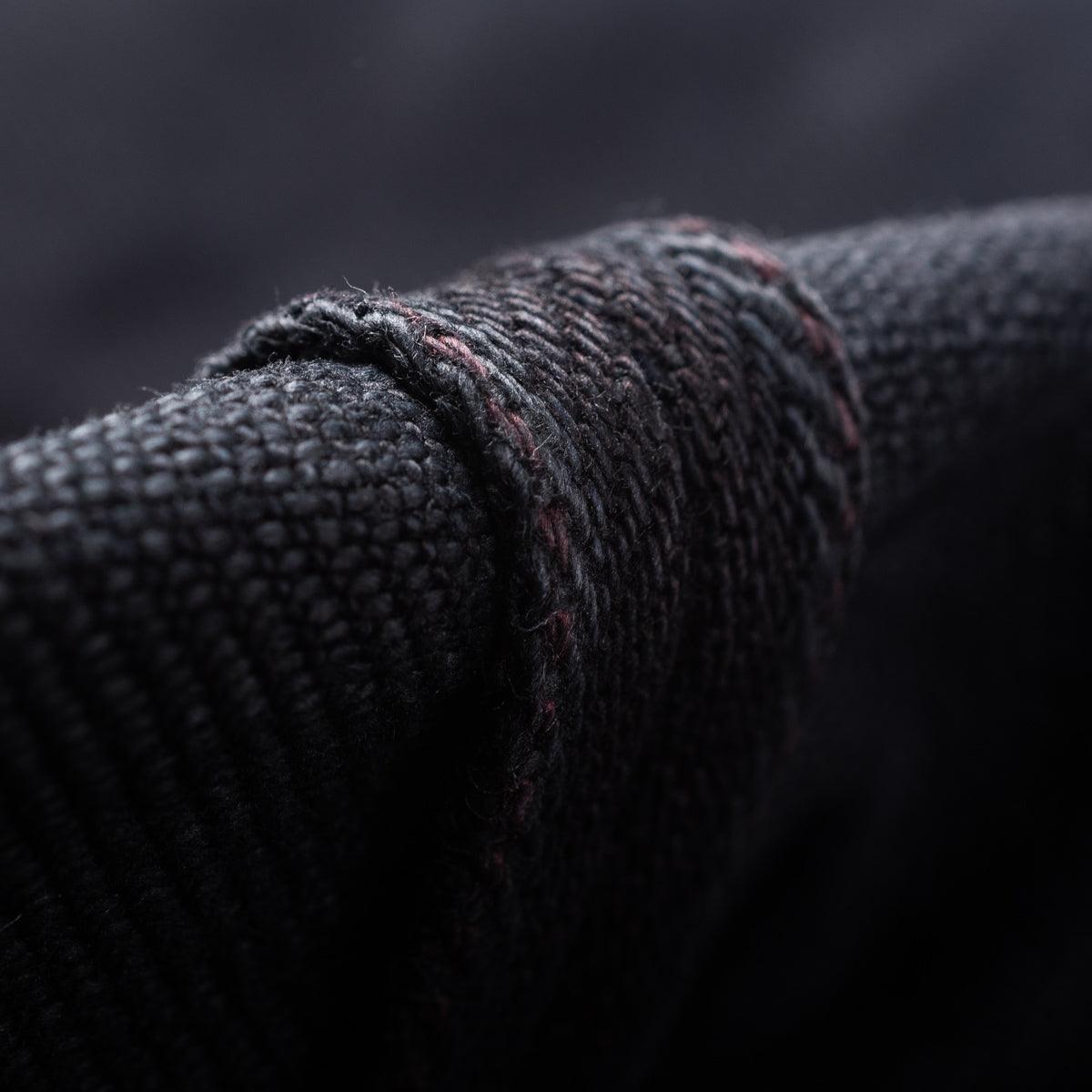 Iron Heart IH-555S-21od 21oz Selvedge Denim Super Slim Cut Jeans - Indigo Overdyed Black - Guilty Party
