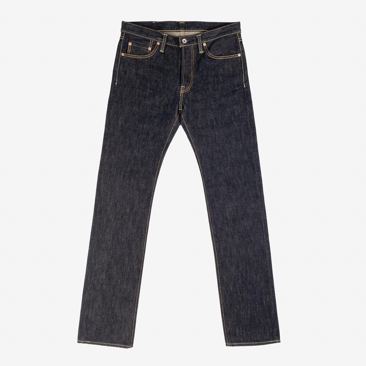 Iron Heart IH-666S-21 21oz Selvedge Denim Slim Straight Cut Jeans - Indigo - Guilty Party