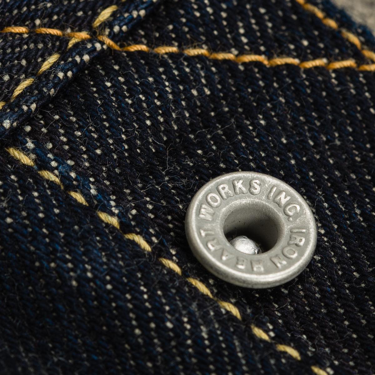 Iron Heart IH-666S-21 21oz Selvedge Denim Slim Straight Cut Jeans - Indigo - Guilty Party