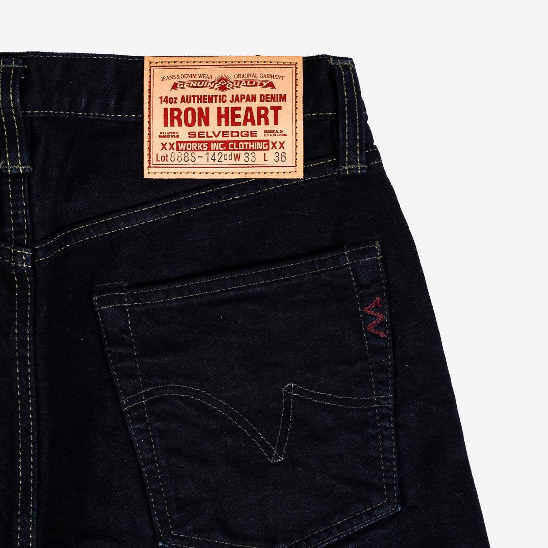 Iron Heart IH-888S-142OD 14oz Overdyed Selvedge Denim Tapered Cut - Guilty Party