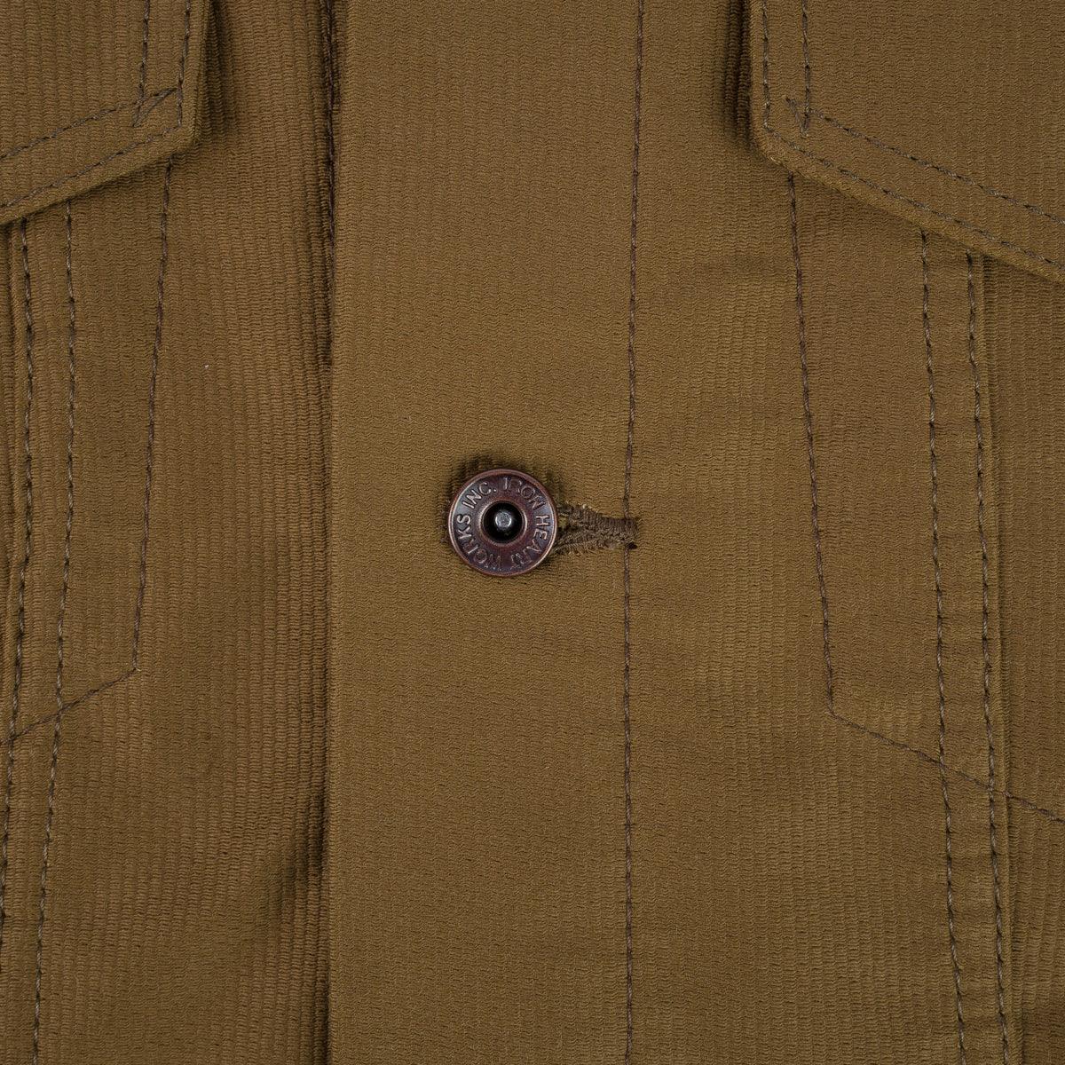 Iron Heart IHJ126KHA 12oz Whipcord Modified Type III Jacket Khaki