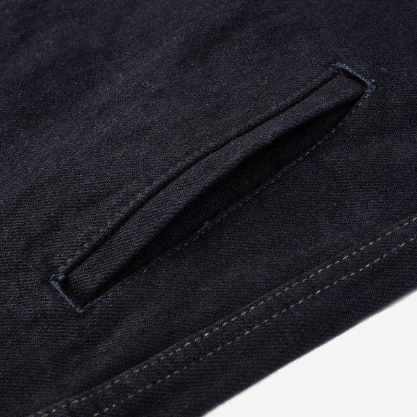 Iron Heart IHSH-293-OD 18oz Vintage Selvedge Denim CPO Shirt - Indigo Overdyed Black - Guilty Party