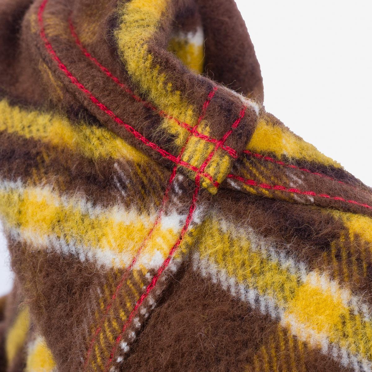 Iron Heart IHSH-372-BRN Ultra Heavy Flannel Crazy Check Western Shirt - Brown - Guilty Party