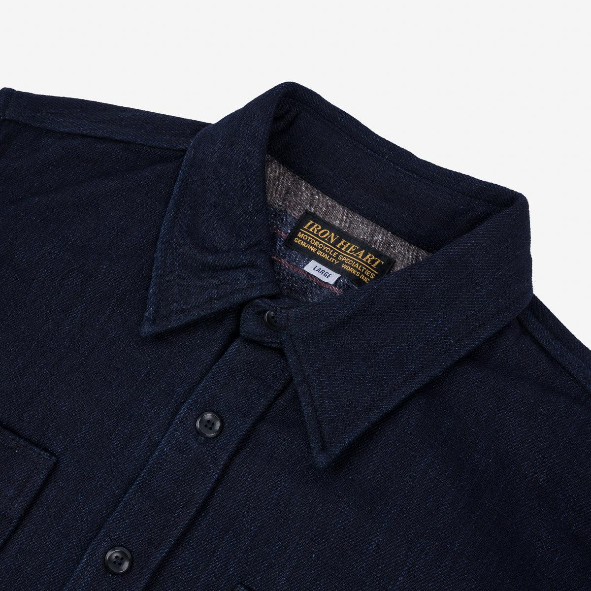 Iron Heart IHSH-374-IND 14oz Double Cloth Work Shirt - Indigo - Guilty Party