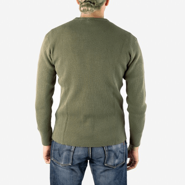 Iron Heart IHTL-1301-OLV Waffle Knit Thermal - Olive - Guilty Party