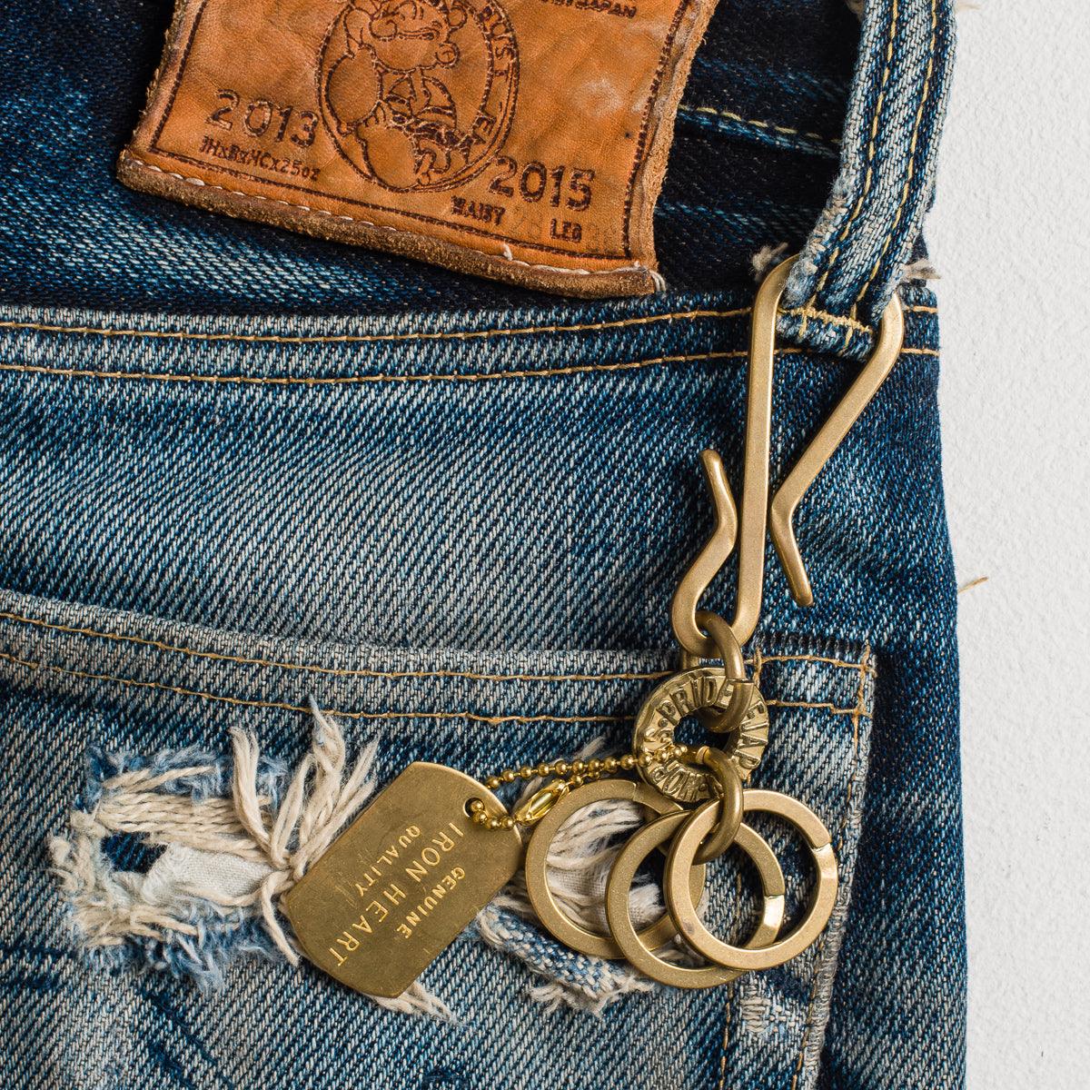 IHW-10 Brass Key Hook w/ Rings - Guilty Party