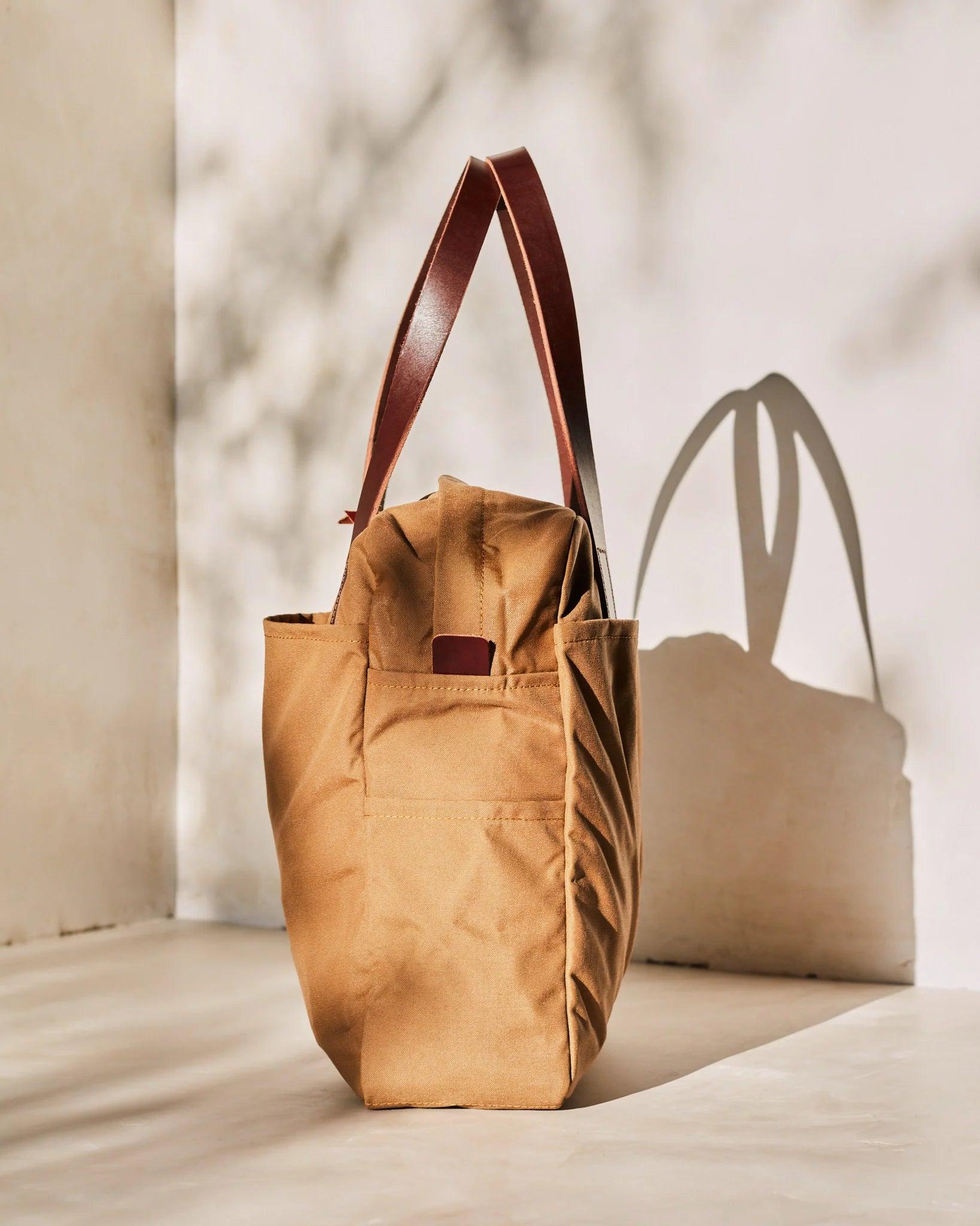 Nylon Utility Tote - Zippered - Tan - Guilty Party