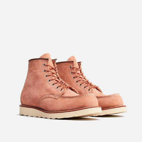 Red Wing 8208 - 6in Classic Moc Toe - Dusty Rose Suede - Guilty Party