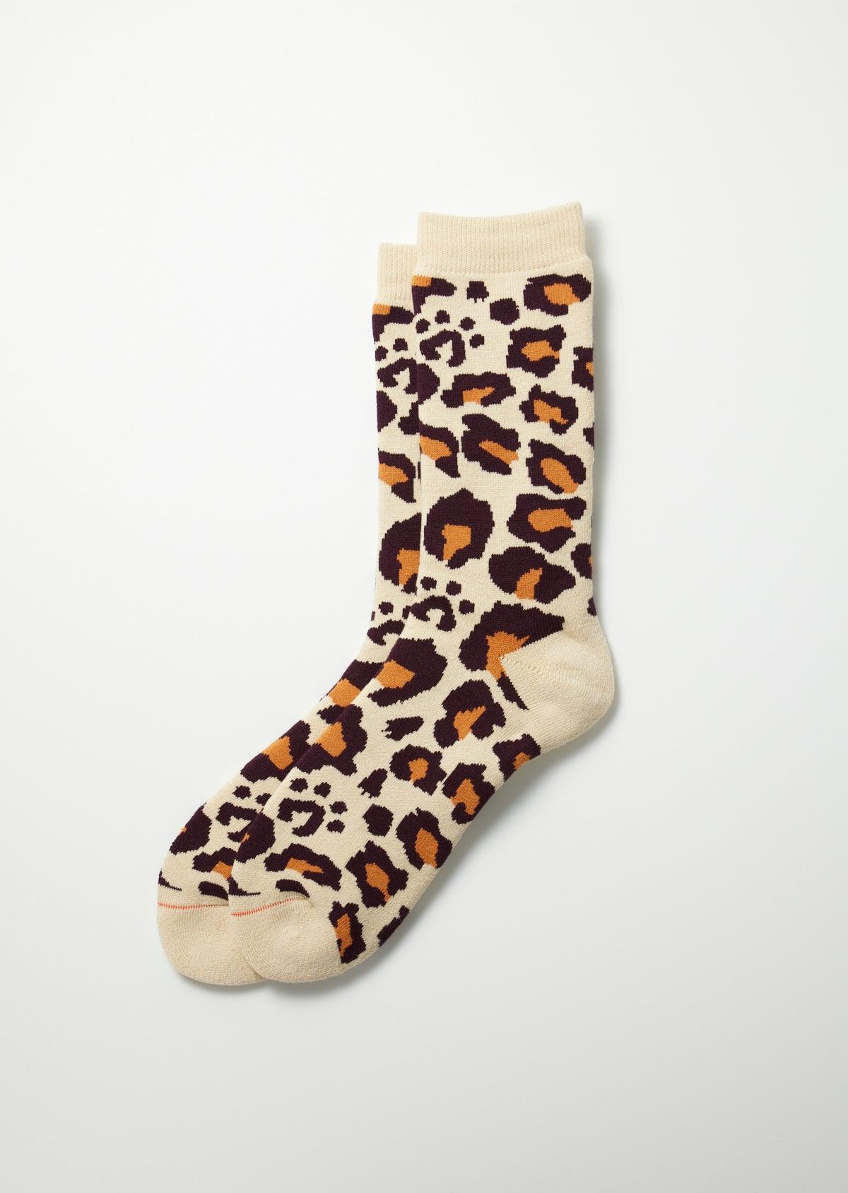 Pile Leopard Crew Socks - Guilty Party