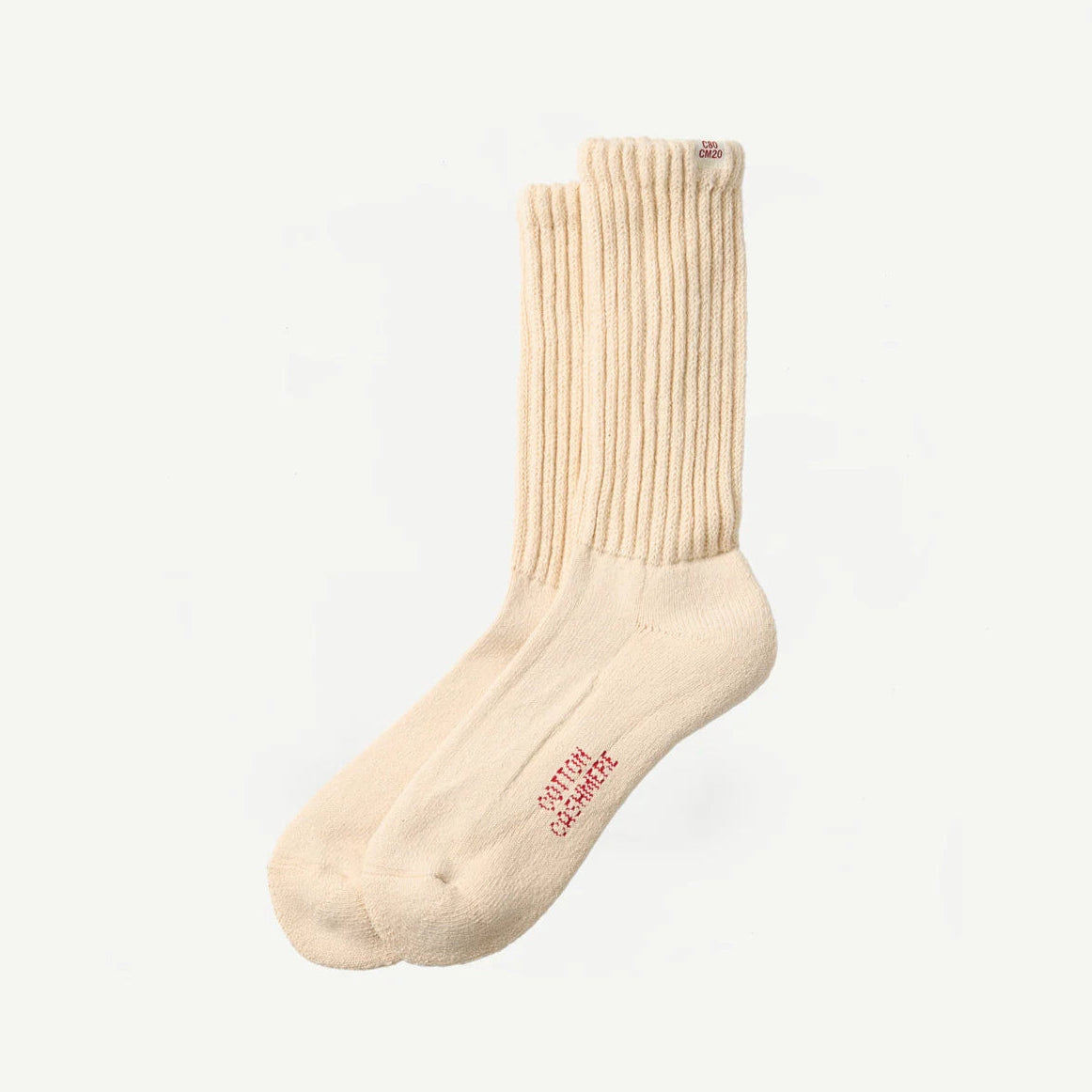 ROTOTO Cotton Cashmere Loose Pile Crew Socks