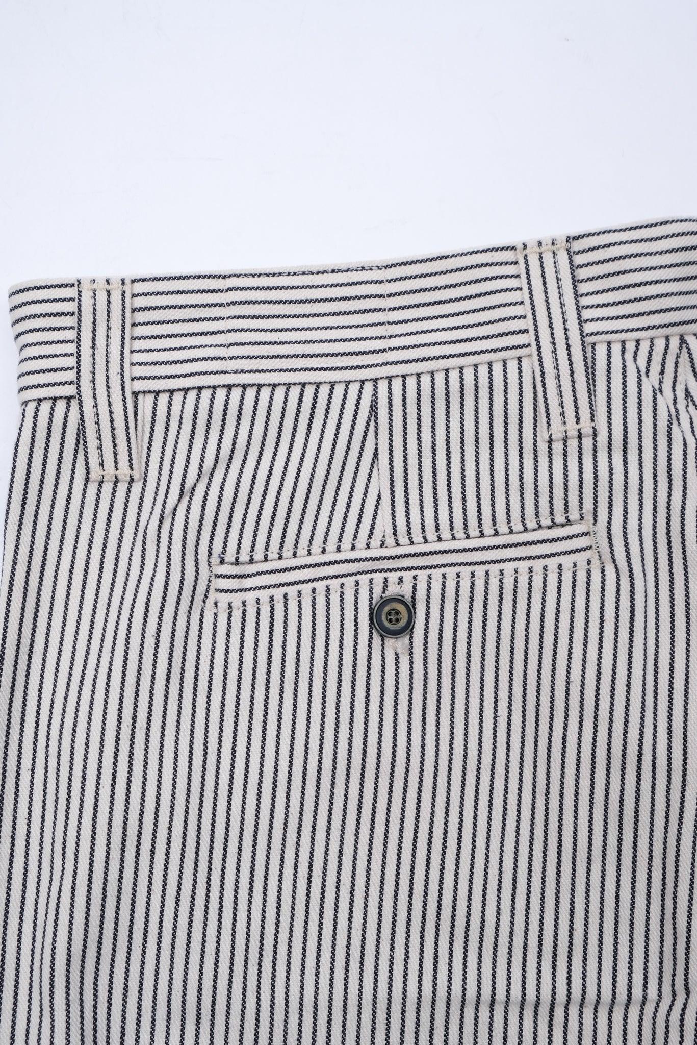 Freenote Cloth Deck Pant Straight Fit - Natural Stripe