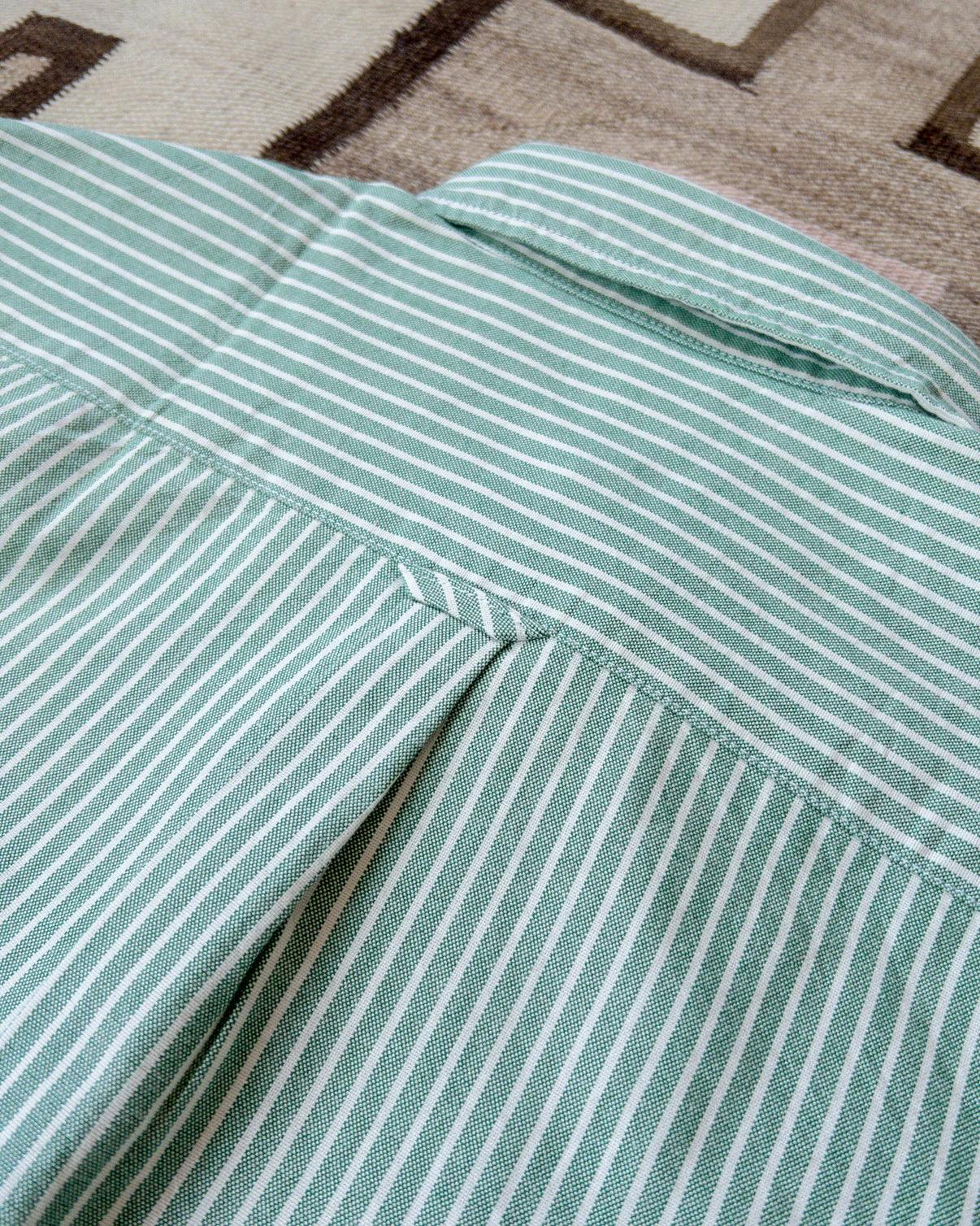 Oxford Cloth Button Down - Evergreen Stripe - Guilty Party