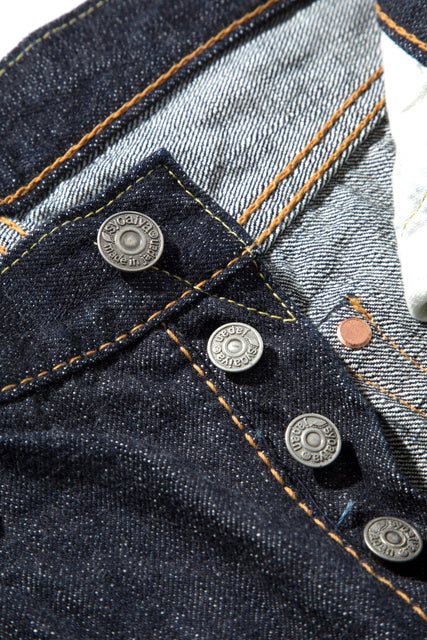 Pure Blue Japan XX-002 14oz Selvedge Denim Piped Straight - One Washed